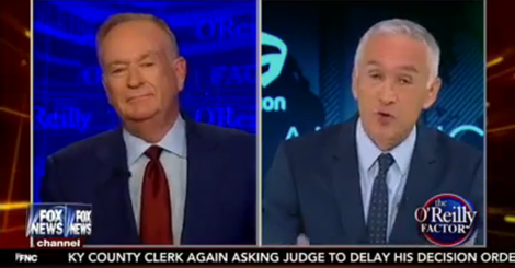 HuffPost's tweet photo. Jorge Ramos schools Bill O'Reilly on journalism and human rights http://t.co/V8oEjOeIc0 http://t.co/nnMOZdefoO
