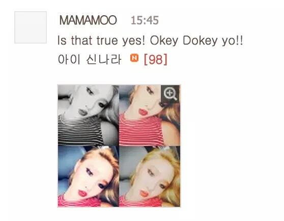 Olam Mino 송민호 Hwasa Posted On Mamamoo Fancafe A Picture With Mino Ft Zico Okey Dokey Lyrics Via Segyerou Http T Co Qgwxrakfuy