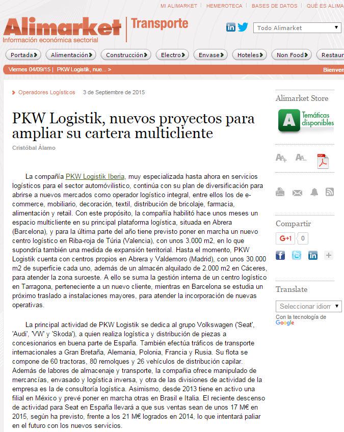 PKW_es's tweet photo. PKW en Alimarket! Operadores Logísticos y Transporte   http://t.co/un6Jh6ugpC http://t.co/v4CI7nWeja