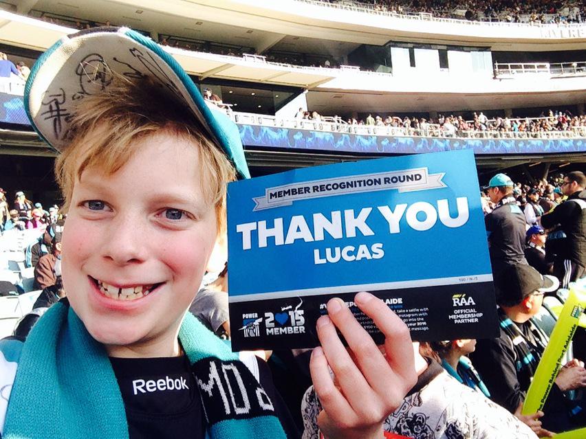 Loving our club! Make us even prouder and play the second half like you finished the first. #weareportadelaide