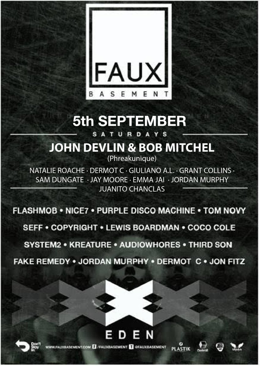 eden_ibiza's tweet photo. Tonight @FauxBasement at @eden_ibiza http://t.co/lCrIfnfXWx