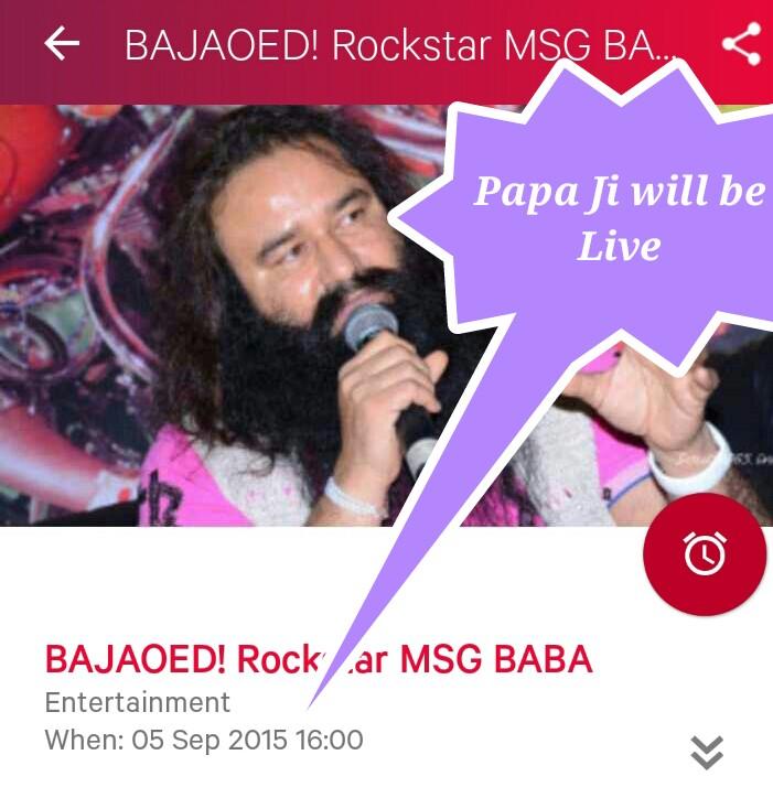 firpraveen's tweet photo. @Gurmeetramrahim #MSGOnFame #MSGTheMessanger Will be on #fame Live Today at 4 PM. So be ready & download #fame App. http://t.co/VOCFtv4imi
