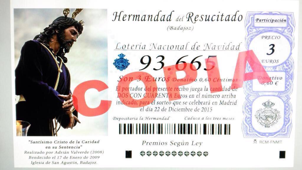 ResucitadoBadaj's tweet photo. Esta Noche , Pondremos a La Venta Las Primeras Loterías de Nuestra Hermandad , No Te Quedes Sin La Tuya ! http://t.co/8k2XQ4wtD0