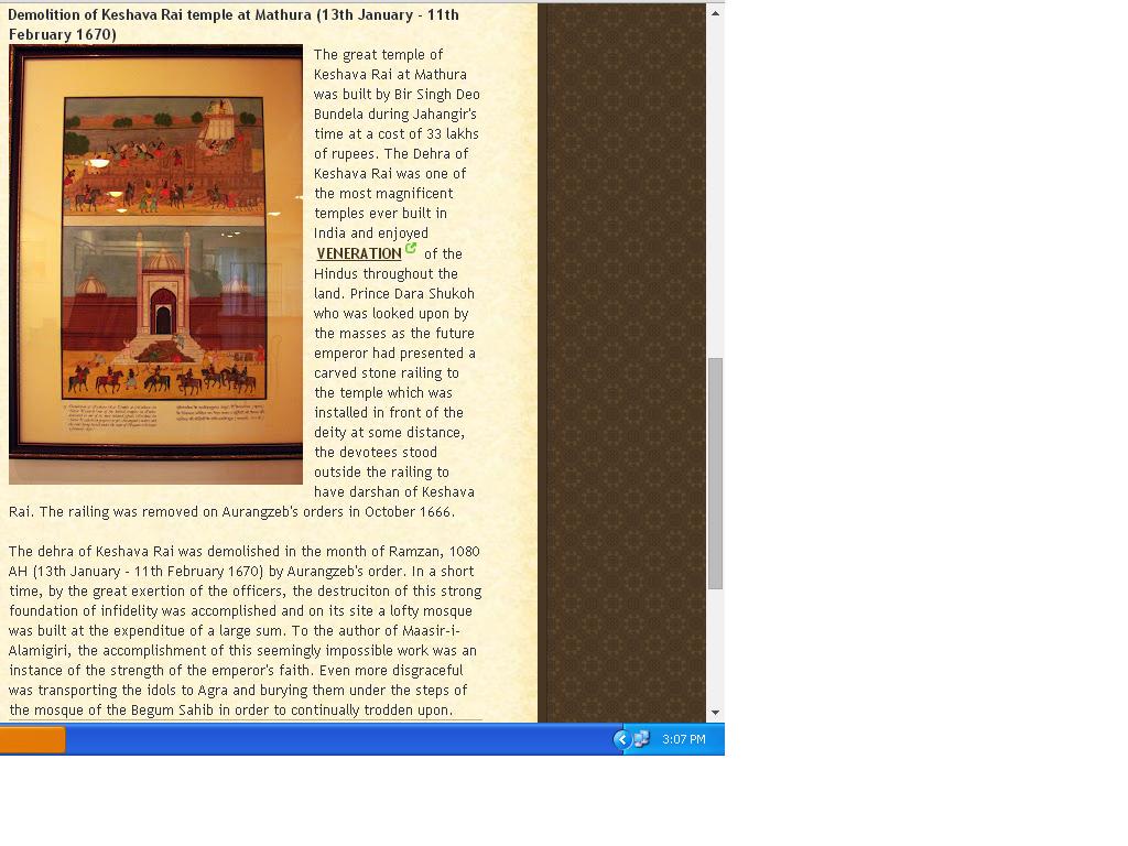 DelhiTweeter's tweet photo. Historic The Keshav Dev Temple situated in the Krishna Janmabhoomi complex Demolished by Aurangzeb. 13Jan-11 Feb1670 http://t.co/tlP4FT8lCB