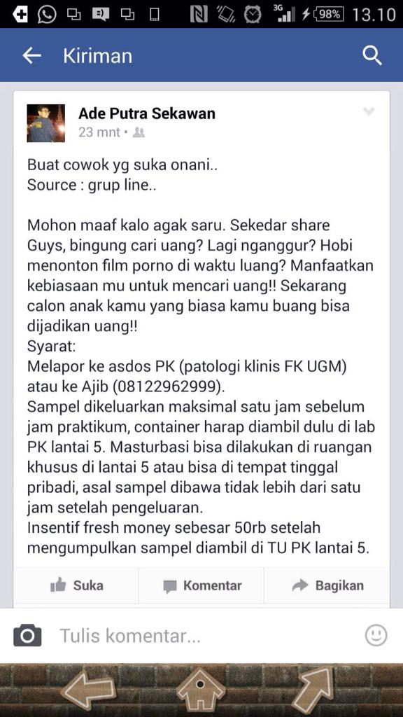 Bantu RT ya gaes, kalo aja temen kamu ada yang butuh penghasilan tambahan.