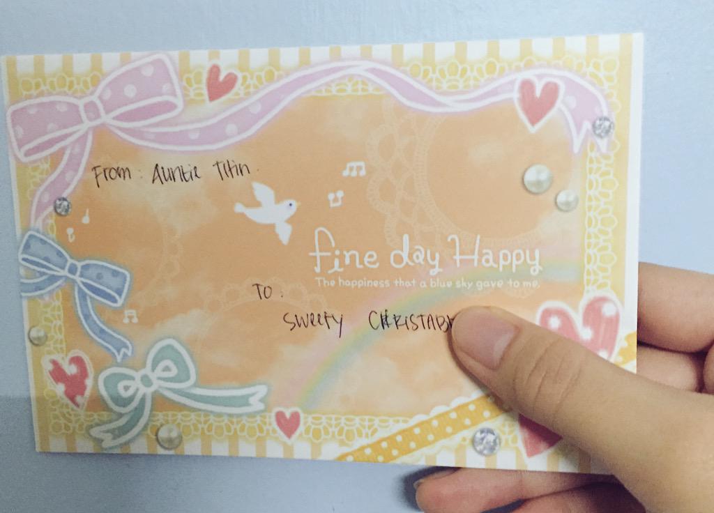 marieongg's tweet image. First letter from ze kaka ☺️☺️☺️ #3dayscountdown