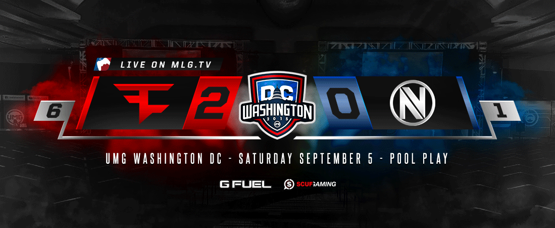 FaZeClan's tweet image. The boys are ROLLING now. A 6-1 SND gives us a commanding 2-0 series lead! MLG.tv/UMG #FaZeUp #SCUF50k