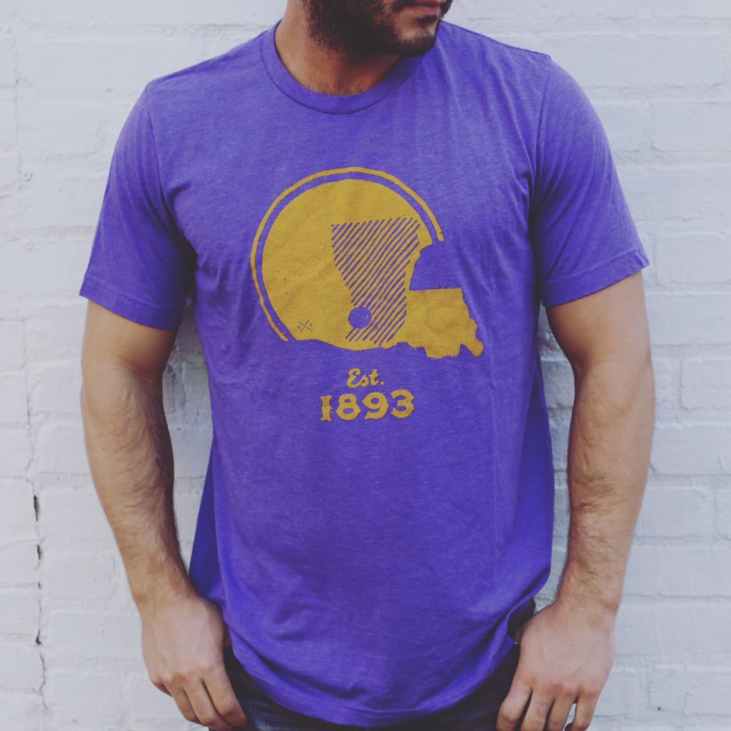 drumrollapparel's tweet photo. Since 1893. Get your Game Day T's! http://t.co/uL7IGBuyoI #GameDayReady #purpleandgold #BR #GameDay #GetYourRollOn http://t.co/QN0z9H9LDN