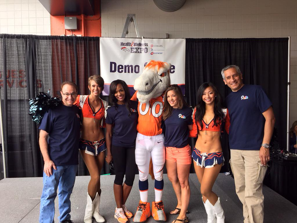mcornetta's tweet image. Broncos Health and Wellness and 9News at Sports Authority Field!