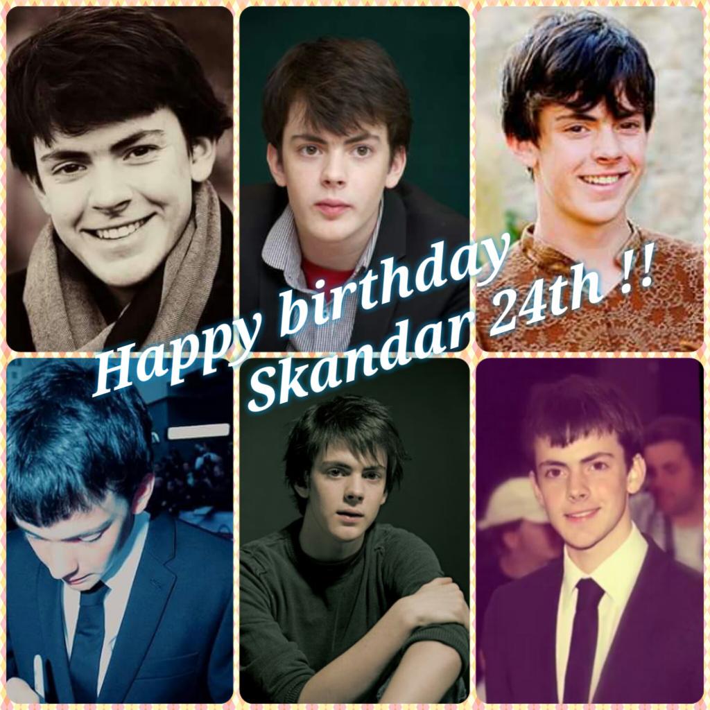 Happy birthday Skandar Keynes!!  24th ... my love. 