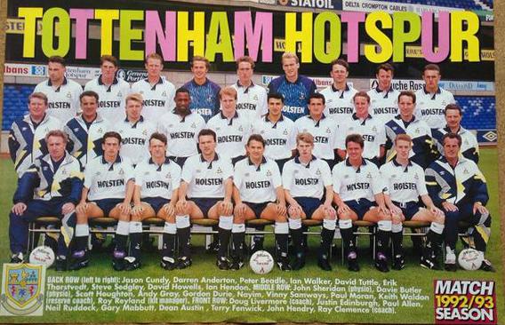 Maillot football vintage Tottenham 1992-1993 HOME