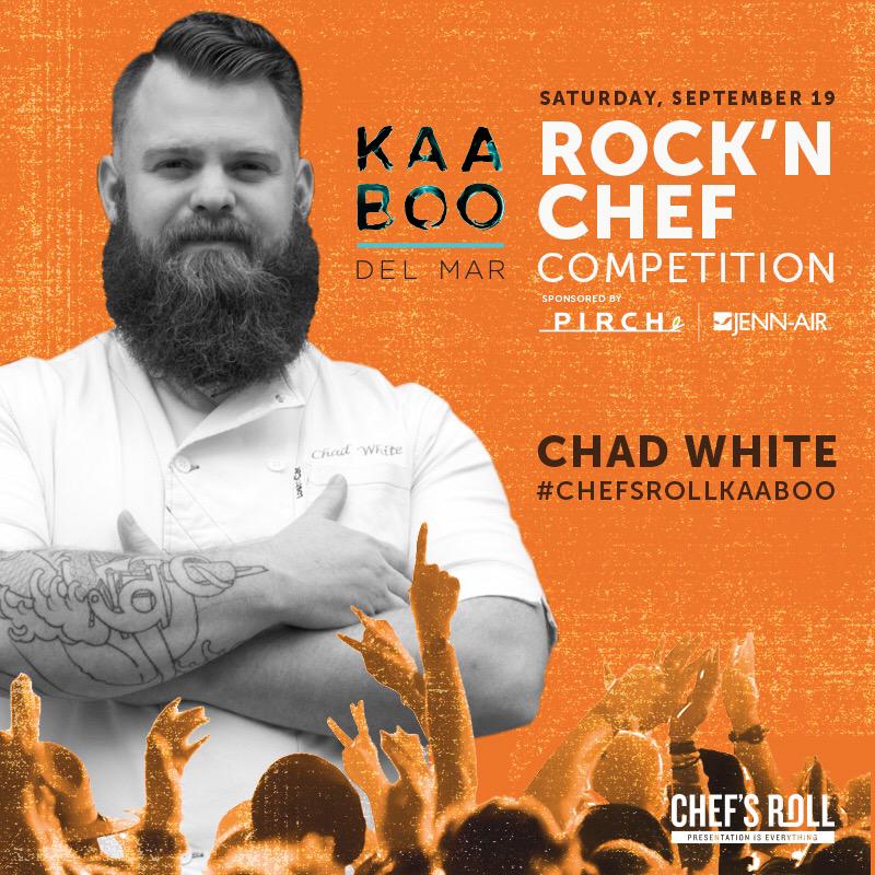 Competing @KAABOODELMAR Sept. 19 <a href="/chefsroll/">Chef's Roll</a> #KAABOO Rock'n Chef Competition sponsored by @jennairUSA <a href="/ThePirch/">Pirch</a>