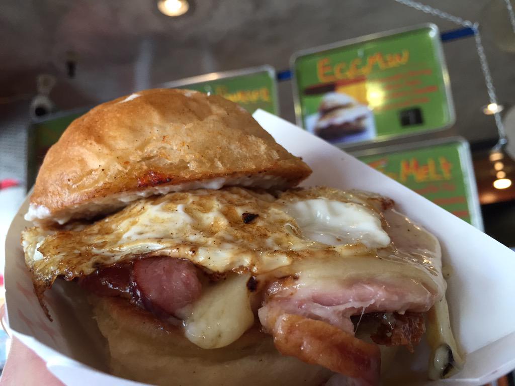 dustybunsbistro's tweet photo. It's an #EggMan kinda Saturday. 
Grab yours with friends!
#OGBistro #BayBistro #BistroBus 
#FoodTrucks @ #EnzosTable http://t.co/IuW44JZJo4