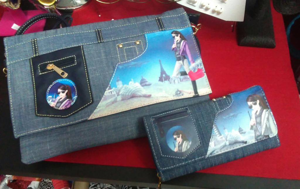 rumbacomple's tweet photo. #conjunto #bolso #monedero #vaquero #archena http://t.co/oa3GiaLHIT