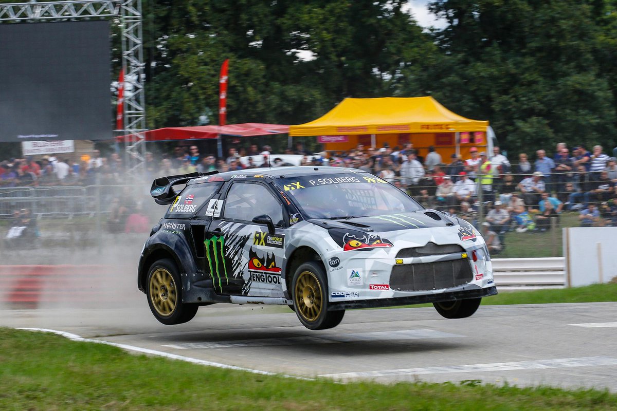 A small miss in the joker lap took away the heat win by less than 0,1 sec. 1) Hansen, 2) Solberg, 3) Kristoffersson.