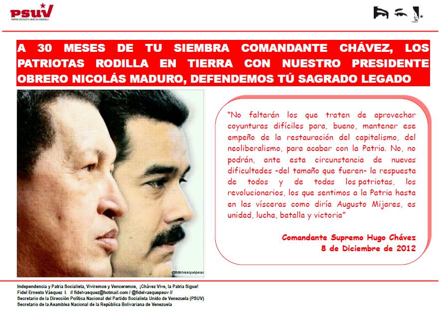 #A30MesesDeTuSiembraComandante, LOS PATRIOTAS RODILLA EN TIERRA CON EL PTE .<a href="/NicolasMaduro/">Nicolás Maduro</a>, DEFENDEMOS TÚ  LEGADO