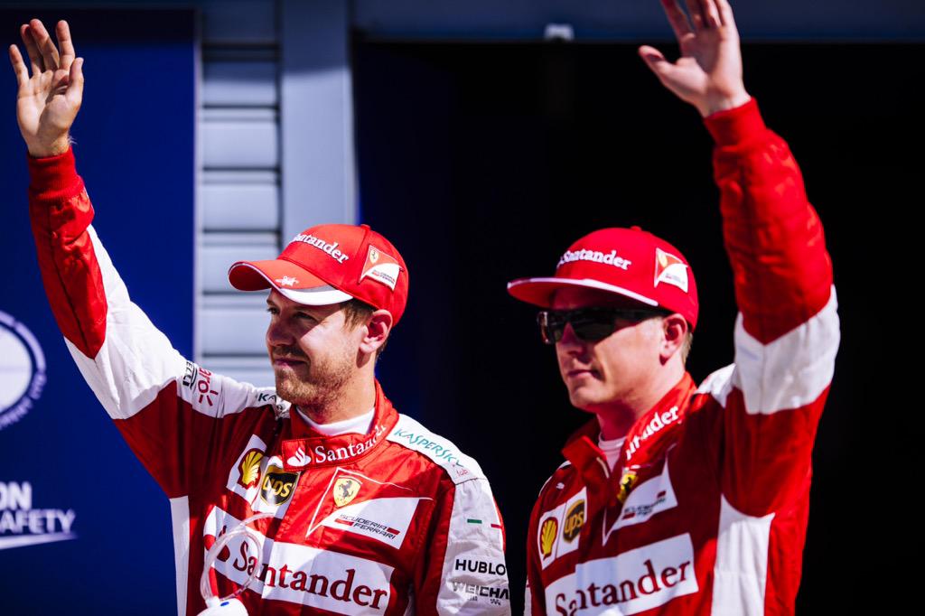 ScuderiaFerrari's tweet photo. Ferrari back on the front row http://t.co/uV5XXw8wQy #ItalianGP #redseason http://t.co/2OmNg5dLut