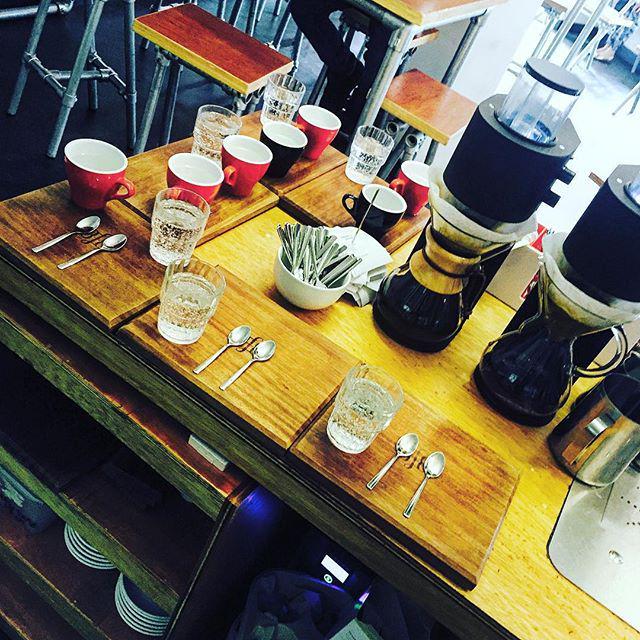 3FE's tweet photo. Filter Tastings, Trios, Espresso tastings all on point today! http://t.co/pMJrF71MiS