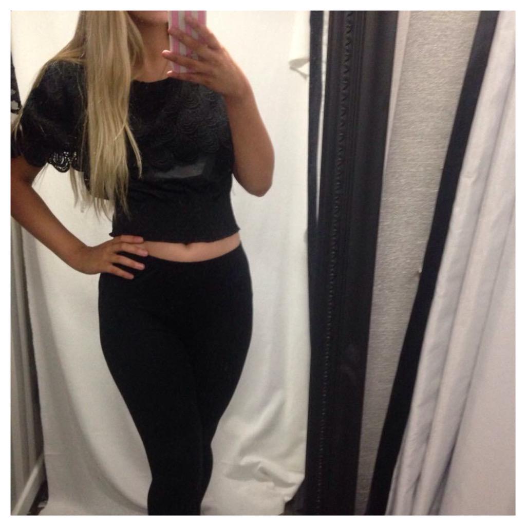 Our black lace crop top is still available online and in store but it's your last chance to buy so hurry!!😍  #MYAYLA