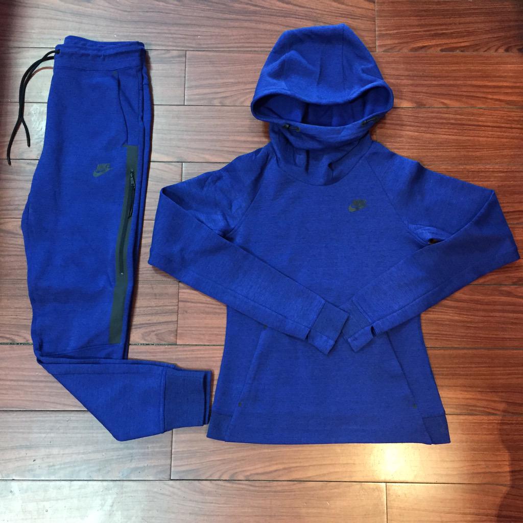 royal blue nike tech sweatsuit