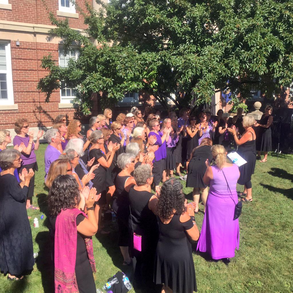 Voices From the Heart chorus replaces Jesus with Hillary