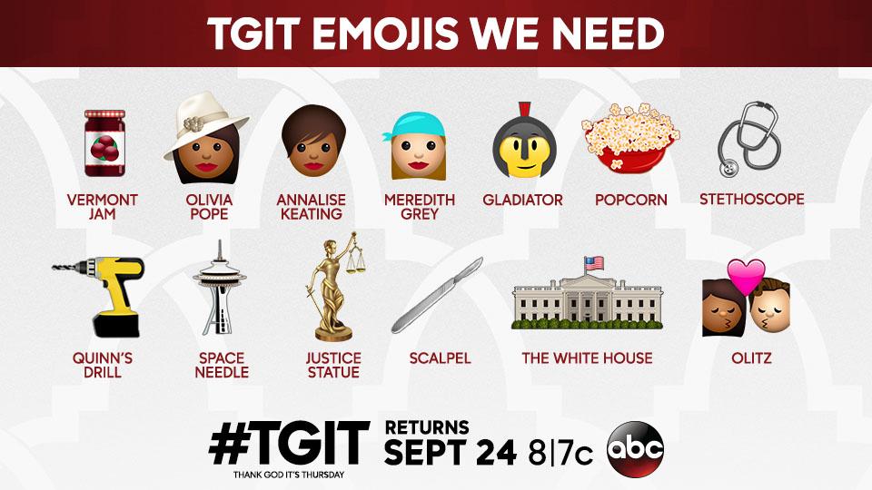 Greys Anatomy on Twitter "Get these TGIT emojis developed for the