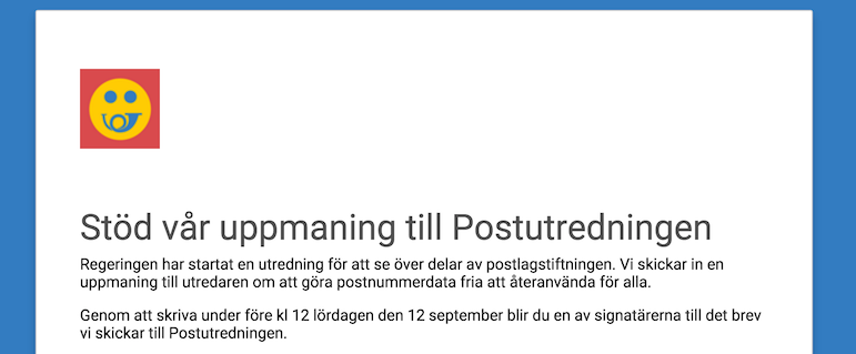 pnruppror's tweet photo. Skruv under vår uppmaning om fria postnummerdata!  http://t.co/eMxkyUP4hy

RT=♥ http://t.co/xSJ9aze6IS