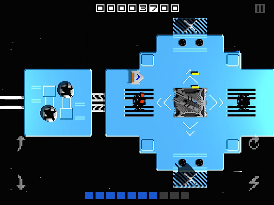 four5sixpixel's tweet photo. Another enemy battle cruiser to destroy. #HyperSentinel coming soon for #iOS #screenshotsaturday #indiedev #GameDev http://t.co/gnF2pEq08j
