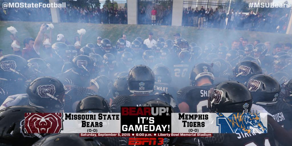 MaroonMadness's tweet image. "@MOStateFootball: Nine months of hard work comes together today. 

It's time to #BearUp. It's GAMEDAY! 

🐻⤴️ 🐻🏉 http://t.co/77iw346lsR"