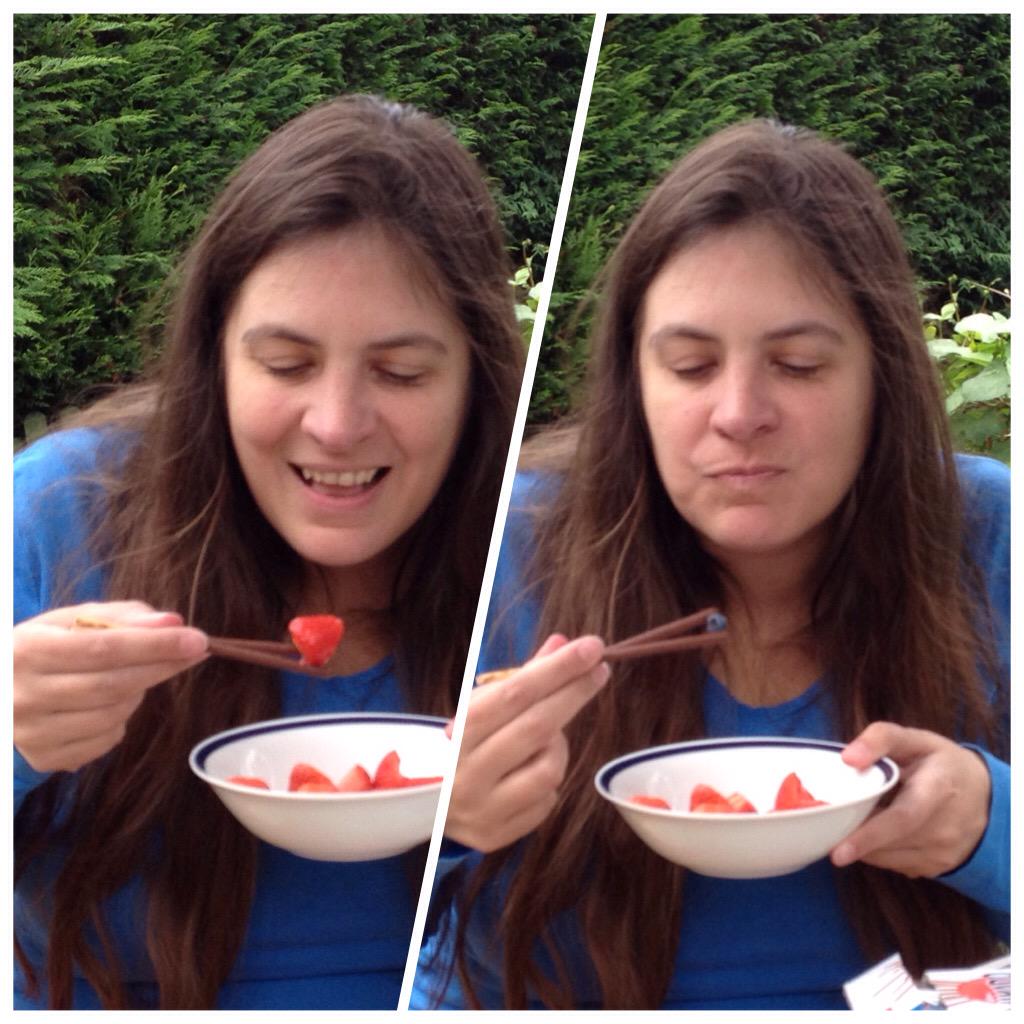 <a href="/Mikado_UK/">Mikado</a> #MikadoBy I like to take it easy in the garden and use mine as chopsticks to go with my five a day. Mmm 😛