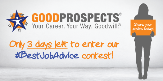 GoodwillIntl's tweet photo. As we count down to #LaborDay2015, share your #BestJobAdvice to enter to win a @Surface 3! http://t.co/ZlfcCqNlMR http://t.co/shpsavwzMq
