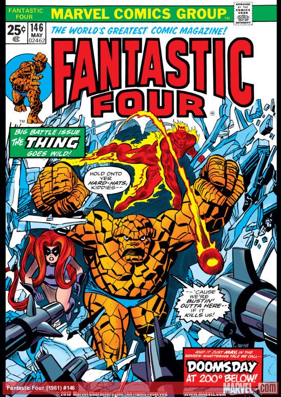 Fantastiverse's tweet image. #MarvelClassics: #FantasticFour #146 - Cover art by #GilKane - #BRONZEAGE