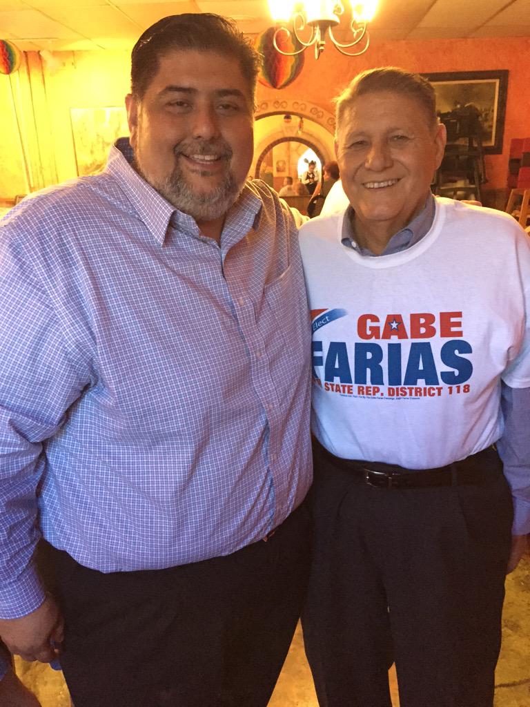RepJoeFarias's tweet photo. Angie and I are so proud of @gabedfarias for having the courage to run for #HD118 #GoingWithGabe #txlege http://t.co/TpMG6XSrdD