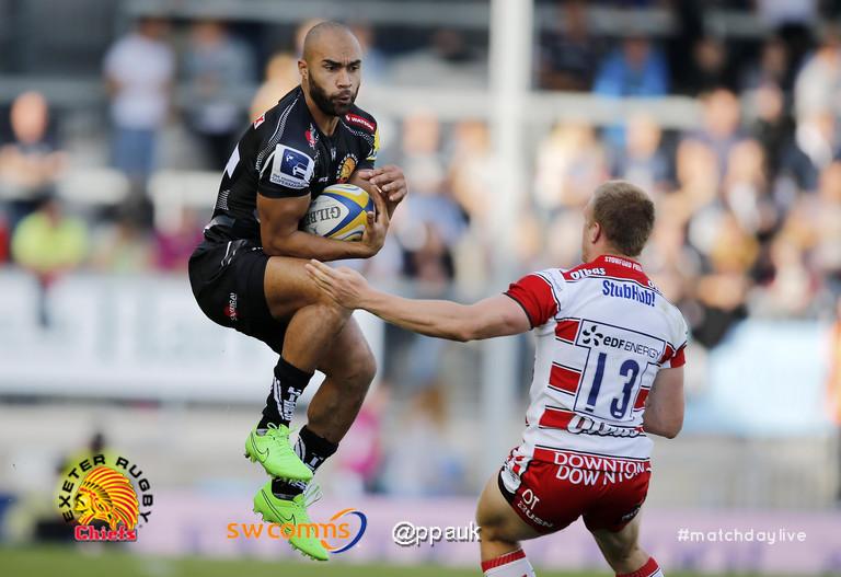 Olly Woodburn showing his aerial prowess.  This started the buildup to James short's try.