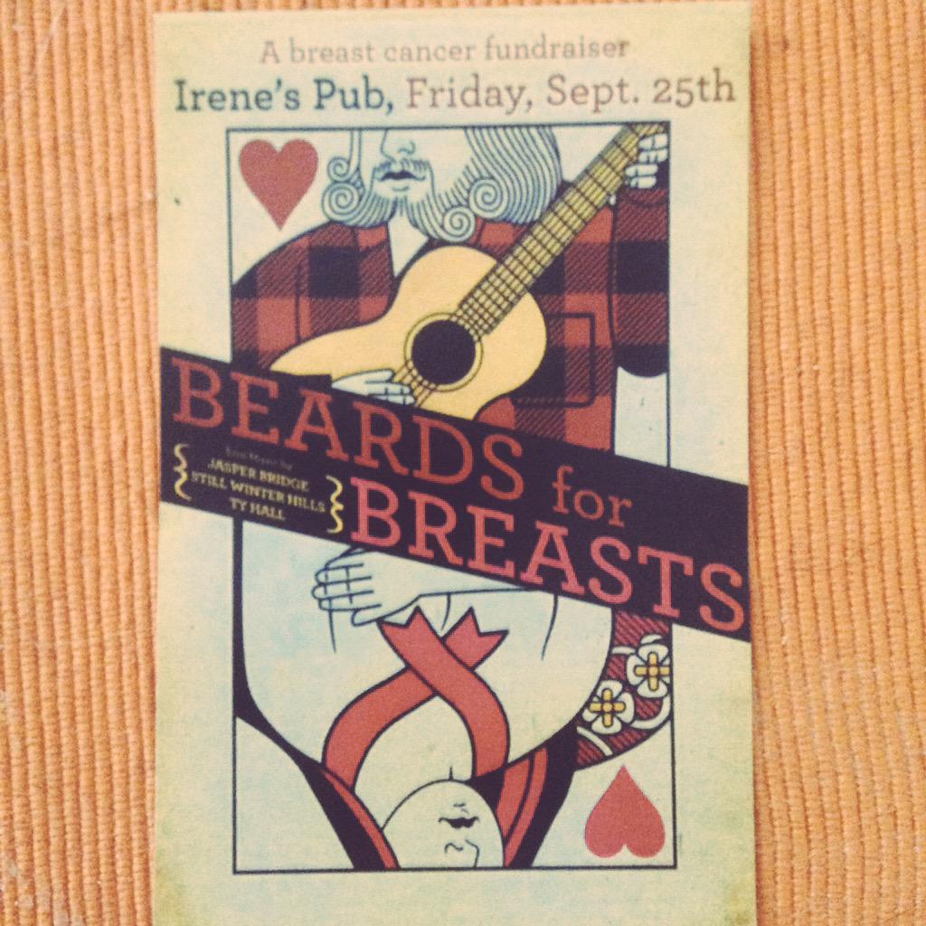 jasper_bridge's tweet photo. Happy International Beard Day!  And did I mention we have stickers! #beardsforbreasts #internationalbeardday http://t.co/4IUFq2otF8