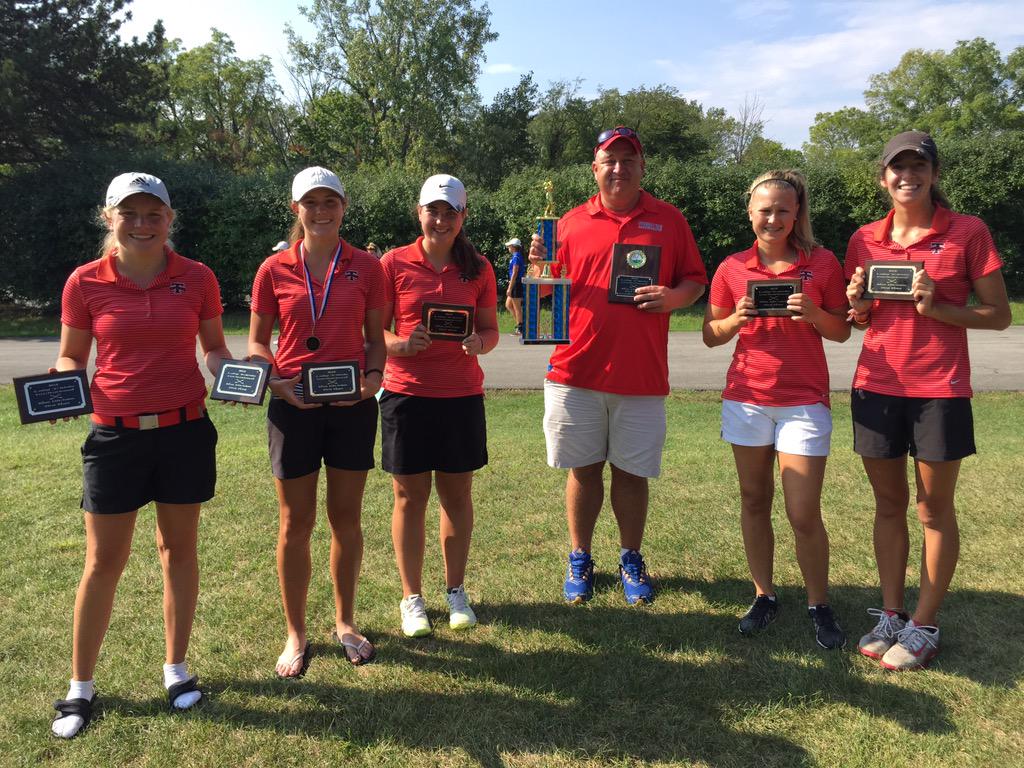 Way to go <a href="/THSLadyGolf/">Red Devil Lady Golf</a>. LCC Champs Blue Div. <a href="/ToriMerrick/">Tori</a> 3rd w/PR 78. @chitdawg 4th. <a href="/SammieRowland7/">Sammie</a> 6th. 👍🏻⛳️👏🏻👏🏻👏🏻