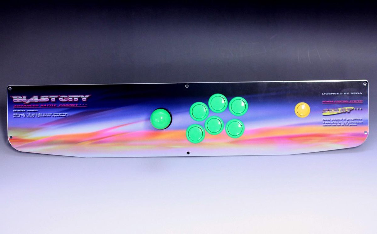 ArcadeJapan's tweet image. Officially licenced Sanwa Sega Blast City 1L6B panels available now!
tinyurl.com/nc48aow