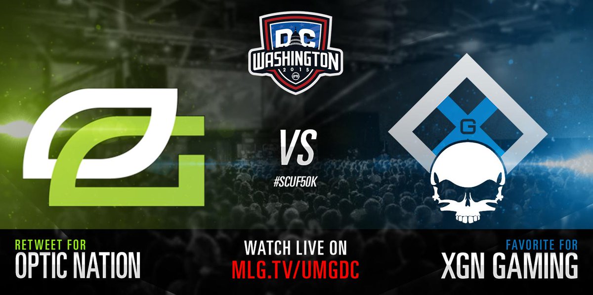 MLG's tweet photo. #OpTicNation vs. @XGNCompetitive is next!

RT #GreenWall // FAV #XGN

Get in here-> http://t.co/9PLn7E9HHR

#SCUF50K http://t.co/VtGtp5NNQE