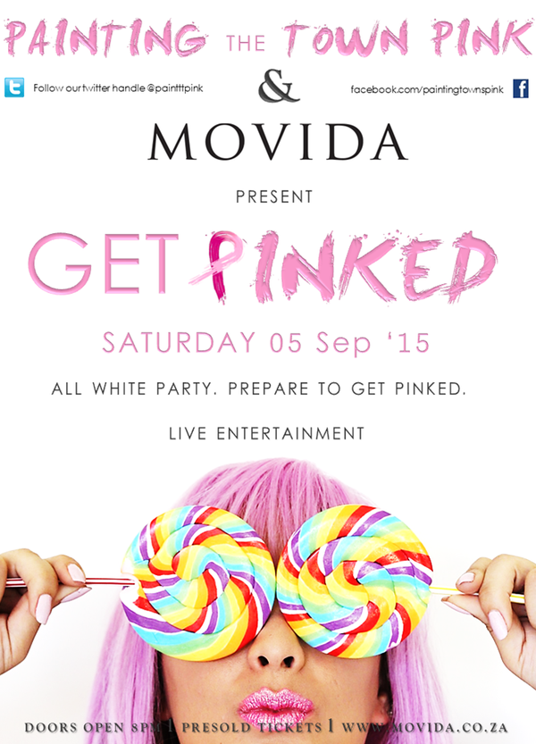 PaintttPink's tweet photo. Are you ready #Joburg - we are READY FOR YOU! Come party for a cause @MOVIDA_JHB with VIPS and raise funds! #PTTP http://t.co/5kNZRgfjT3