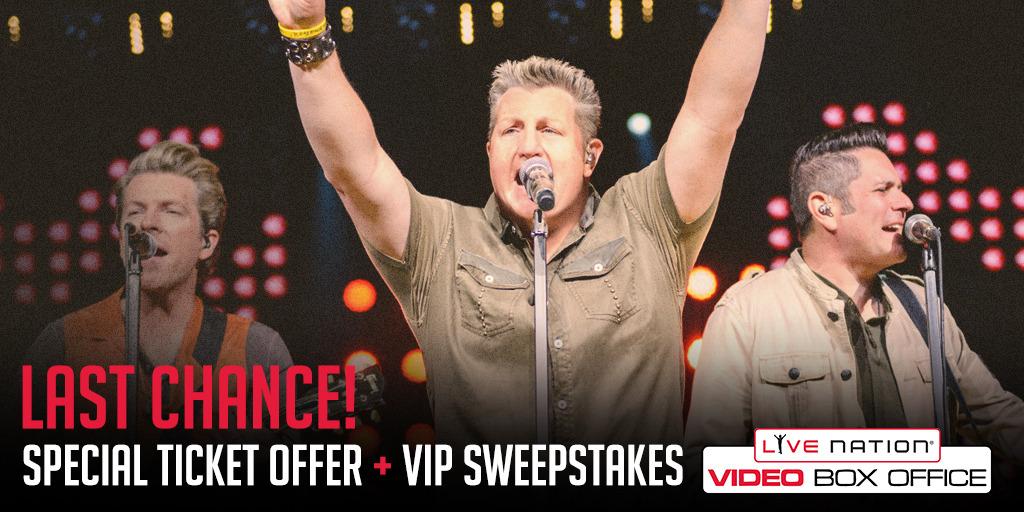 LiveNation's tweet photo. Buy a 4pack to see @rascalflatts & get $60 Concert Cash® + ENTER the #VBOVIP sweeps: http://t.co/O3GwauV9k1 http://t.co/aLGiPT8mBy