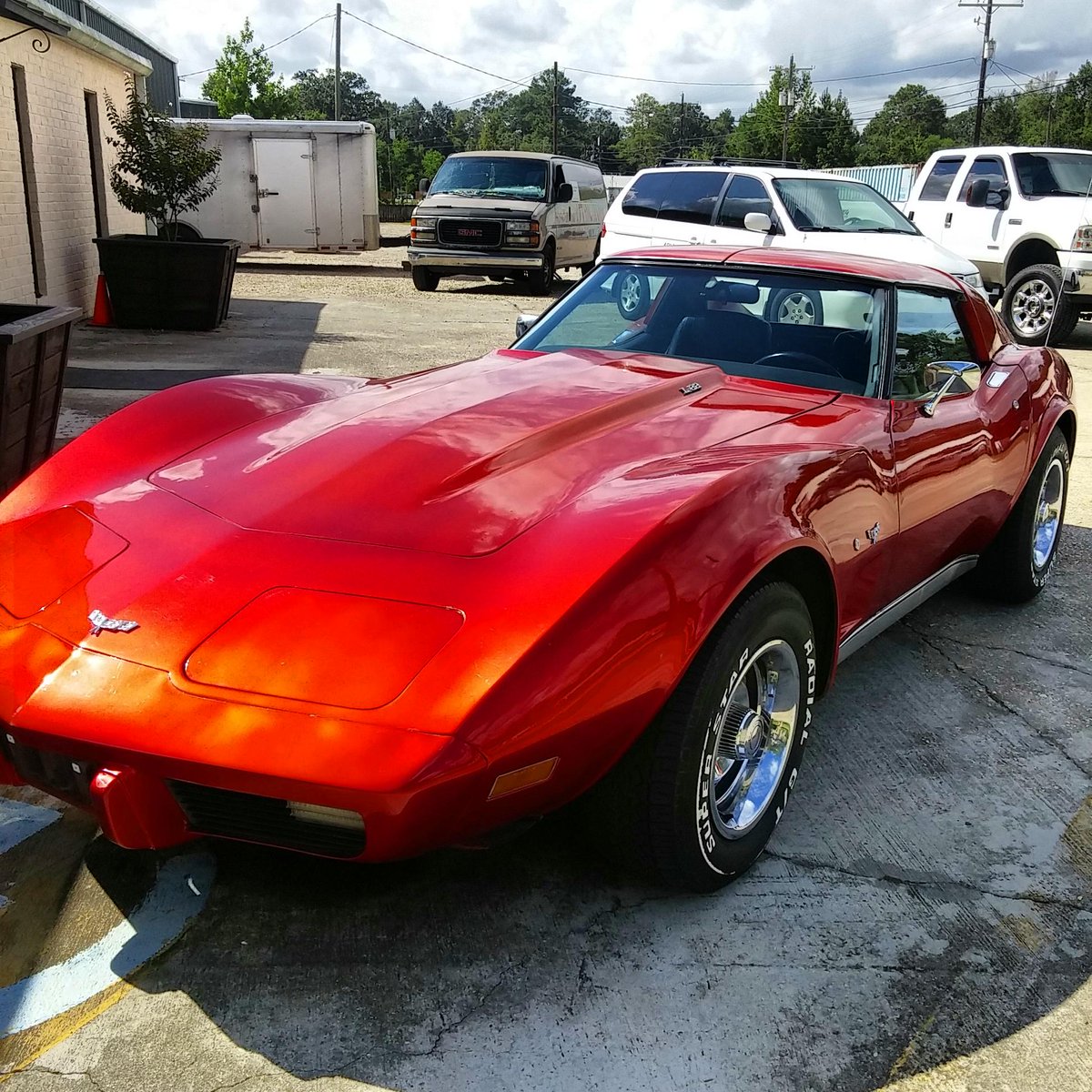 rubysown's tweet photo. Working on this beauty today. 77 vette http://t.co/wytjVJv917