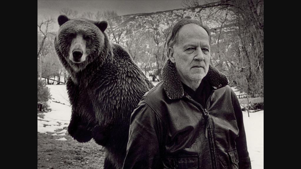 Happy birthday to filmmaker Werner Herzog. Here he is hanging out with a bear. That is how a Werner Herzog do. 