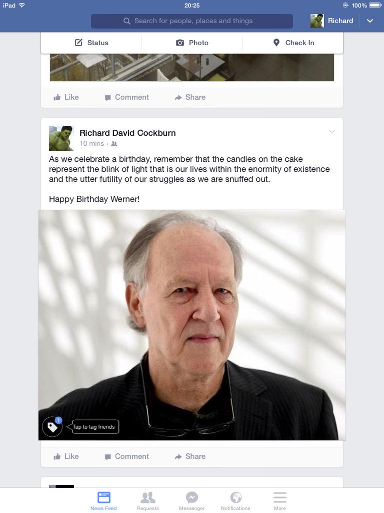 Happy birthday Werner Herzog!! 