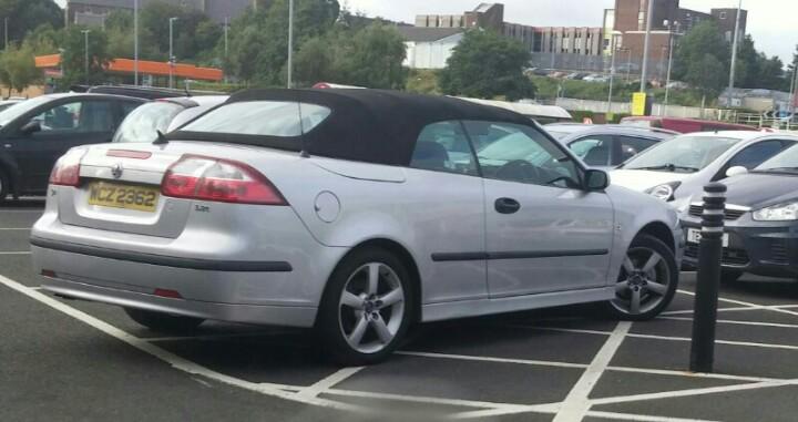 WCZ2361 parking hog in Ballymena today, my Saab is way more important!