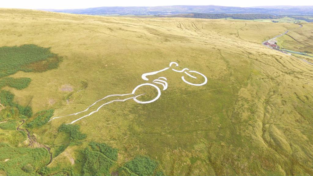 liveliketheboy's tweet image. Ahead of Monday's #AvivaToB2015 coming to #Pendle look at this phenomenal installation by Philippe Handford