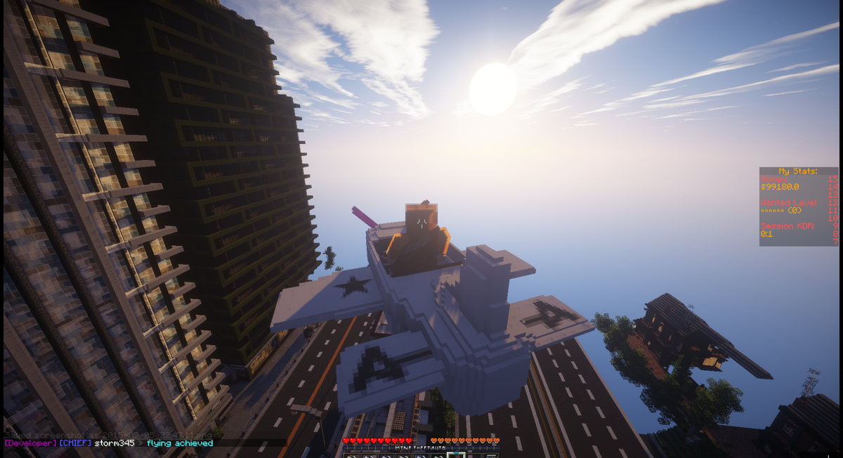 ShotbowNetwork's tweet image. I believe I can flyyyyyyy.  I believe I can touch the skyyyyy.  You won't believe it's Minecraft!  MTA coming soon.