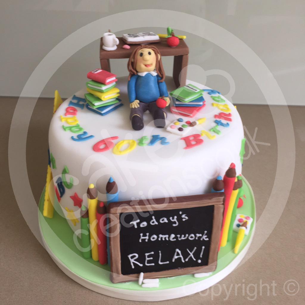 Teacher's Retirement Cake | Retirement cakes, Retirement party cakes, Teacher  cakes