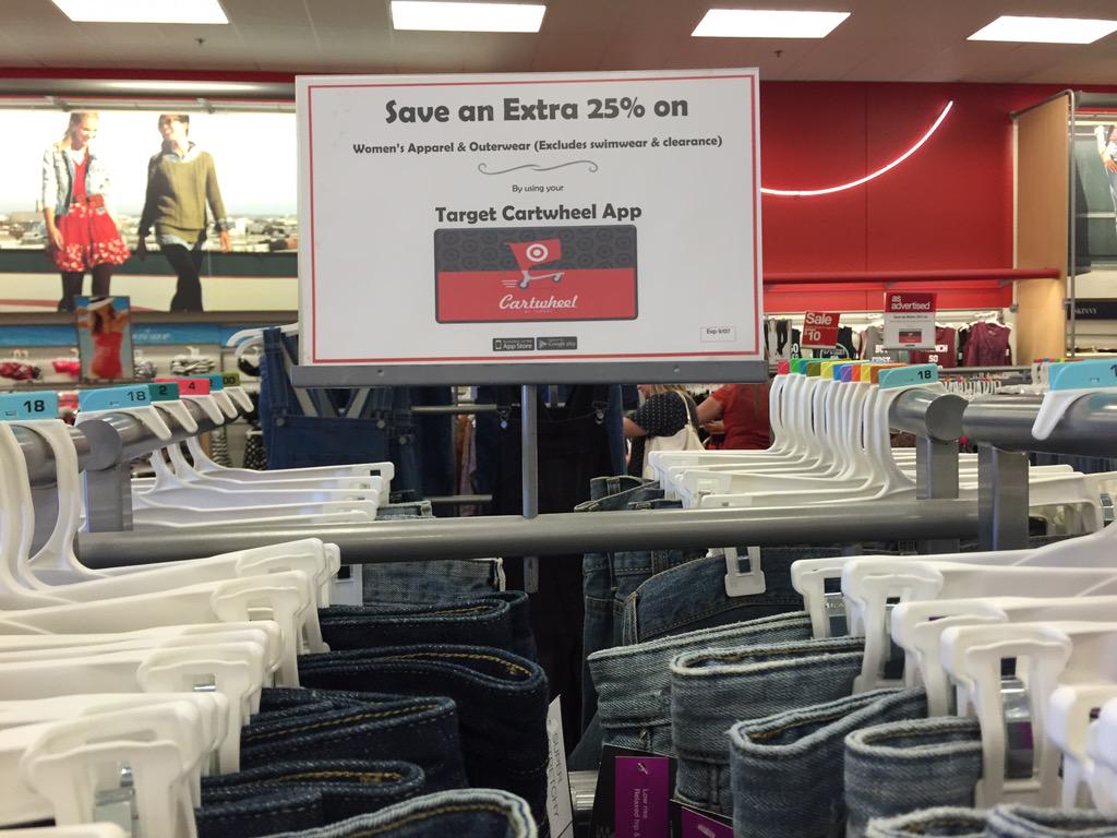 25% off Women's apparel and accessories with the Target #Cartwheel App!!!