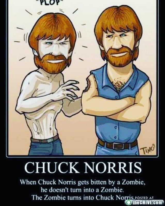 fearthehumans15's tweet photo. #chucknorris #WalkingDead #zombies #FearChuck http://t.co/eDOrthZxqZ