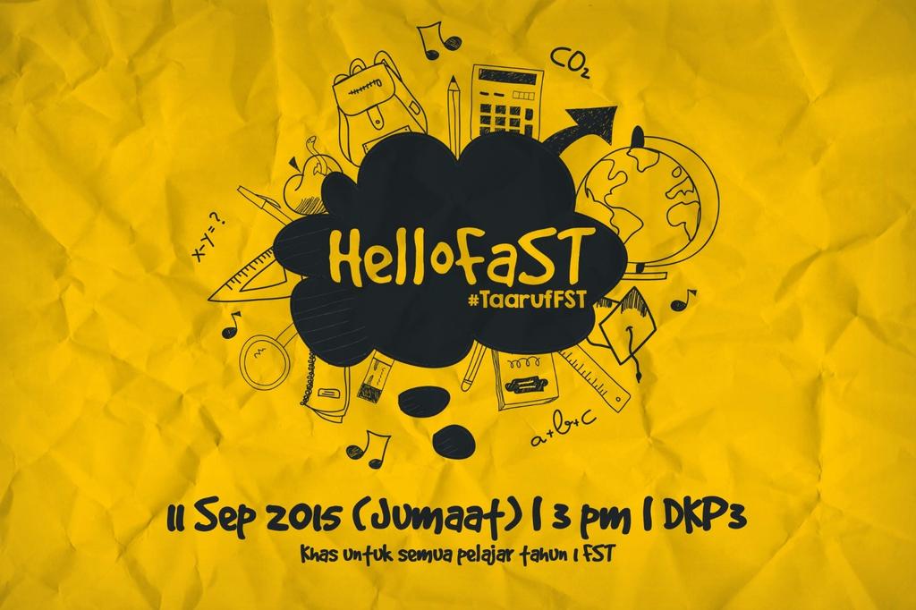 AmirulAfif_'s tweet photo. Utk adik2 FST. Huu
#HELLOFaST
#TaarufFST http://t.co/MVovjodJwS